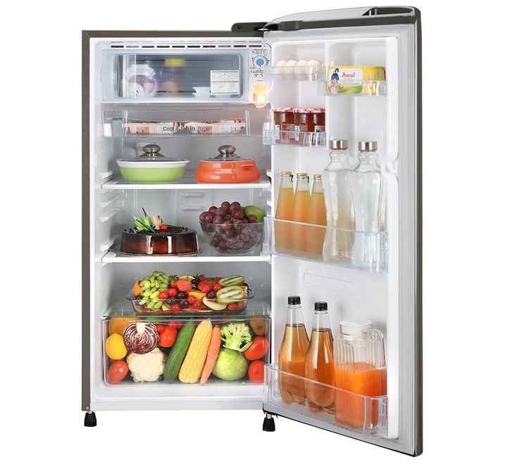 LG 190 L 3 Star Direct-Cool Single Door Refrigerator (GLB201RPZD Shiny Steel Moist 'N' Fresh)